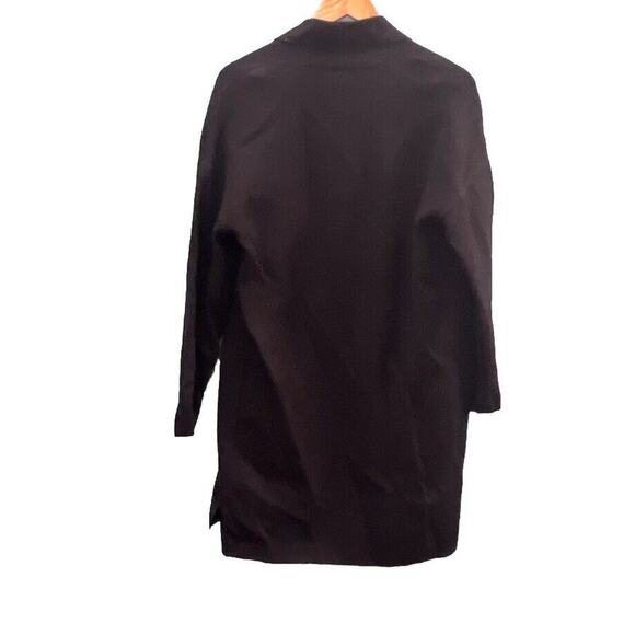 Lillusory Sweater Women’s Medium Long Black Open Cardigan Casual Career Heavy - Picture 4 of 9